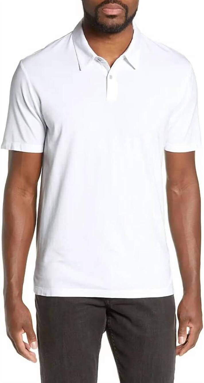 NEW PAIGE burke polo shirt in fresh white
